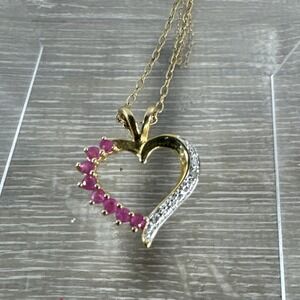 Signed PAJ BB‎ Vintage Heart Necklace